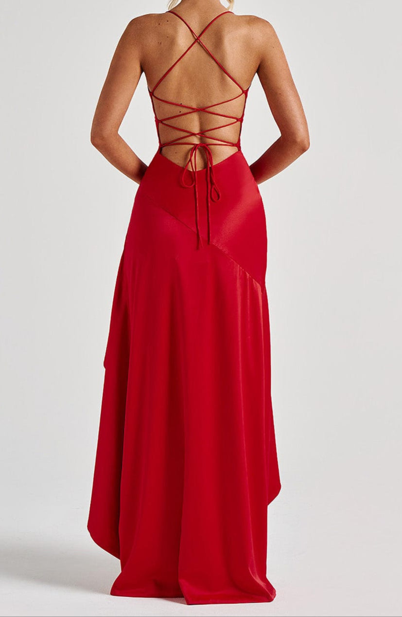 Abito lungo Agnesina – Rosso