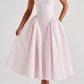 Lorenza Midikleid - Blush Gingham
