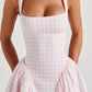 Lorenza Midikleid - Blush Gingham