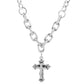 Vintage Kreuz Rhinestone Halskette