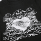 Y2k Heart Print Slim Fit Short Sleeve Crop Top