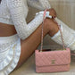 Amalfi White Knit Rüschentop