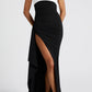 Martina Maxikleid – Schwarz/Weiß