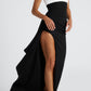 Martina Maxikleid – Schwarz/Weiß