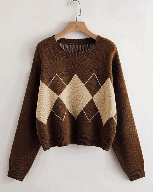 Vintage Argyle Pullover