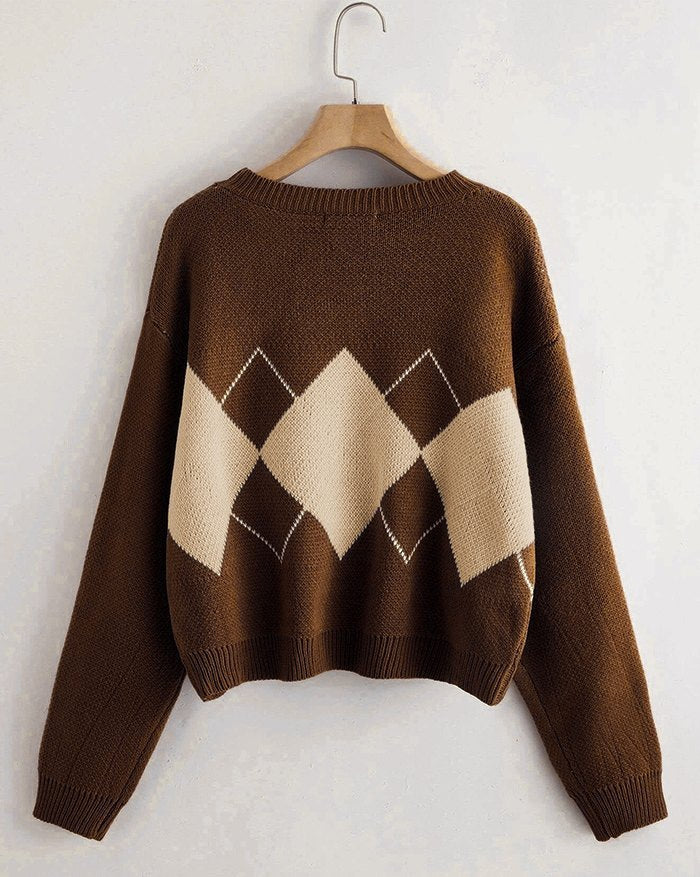 Vintage Argyle Pullover