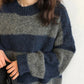 Oversized Pullover mit Streifen