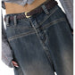 2000er Y2K Vintage Baggy Boyfriend Jeans mit Wasch Effekt